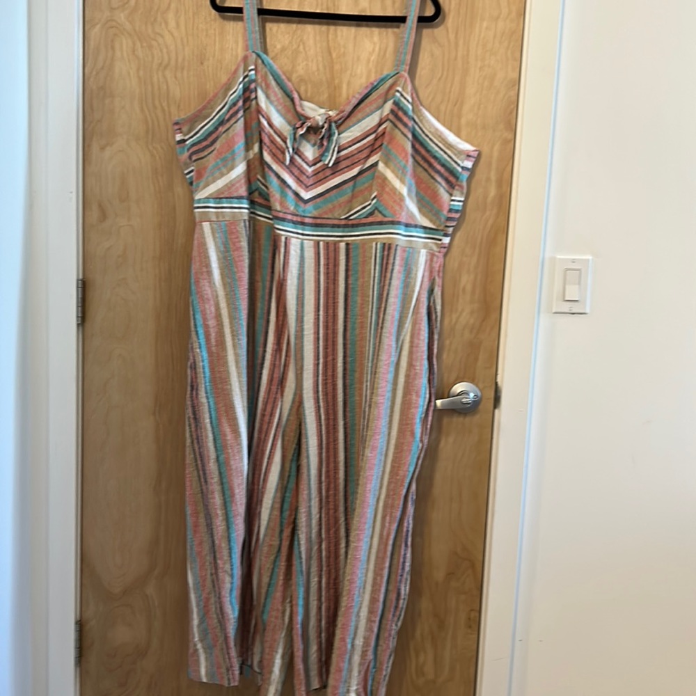 Lane Bryant Striped Jumpsuit